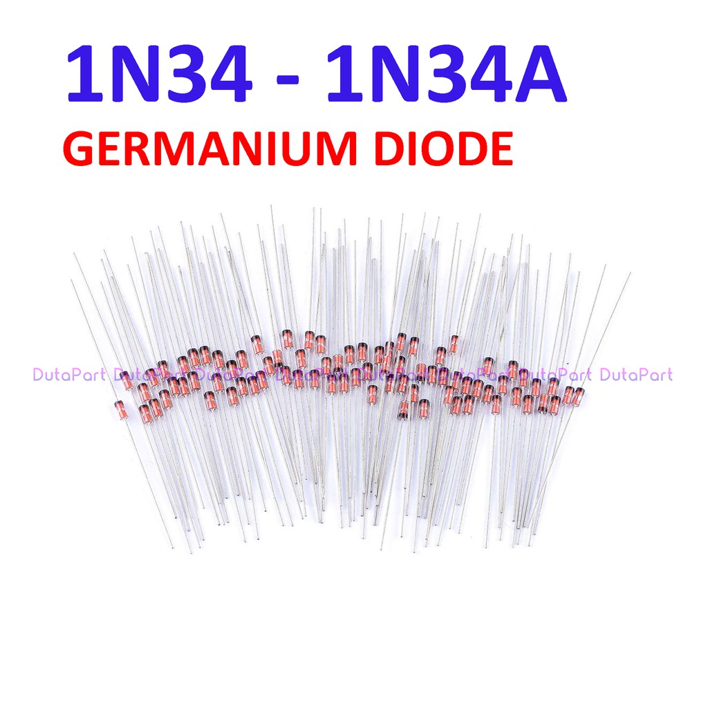 1N34A 1N34 Germanium Point Contact GE Diode Glass Dioda