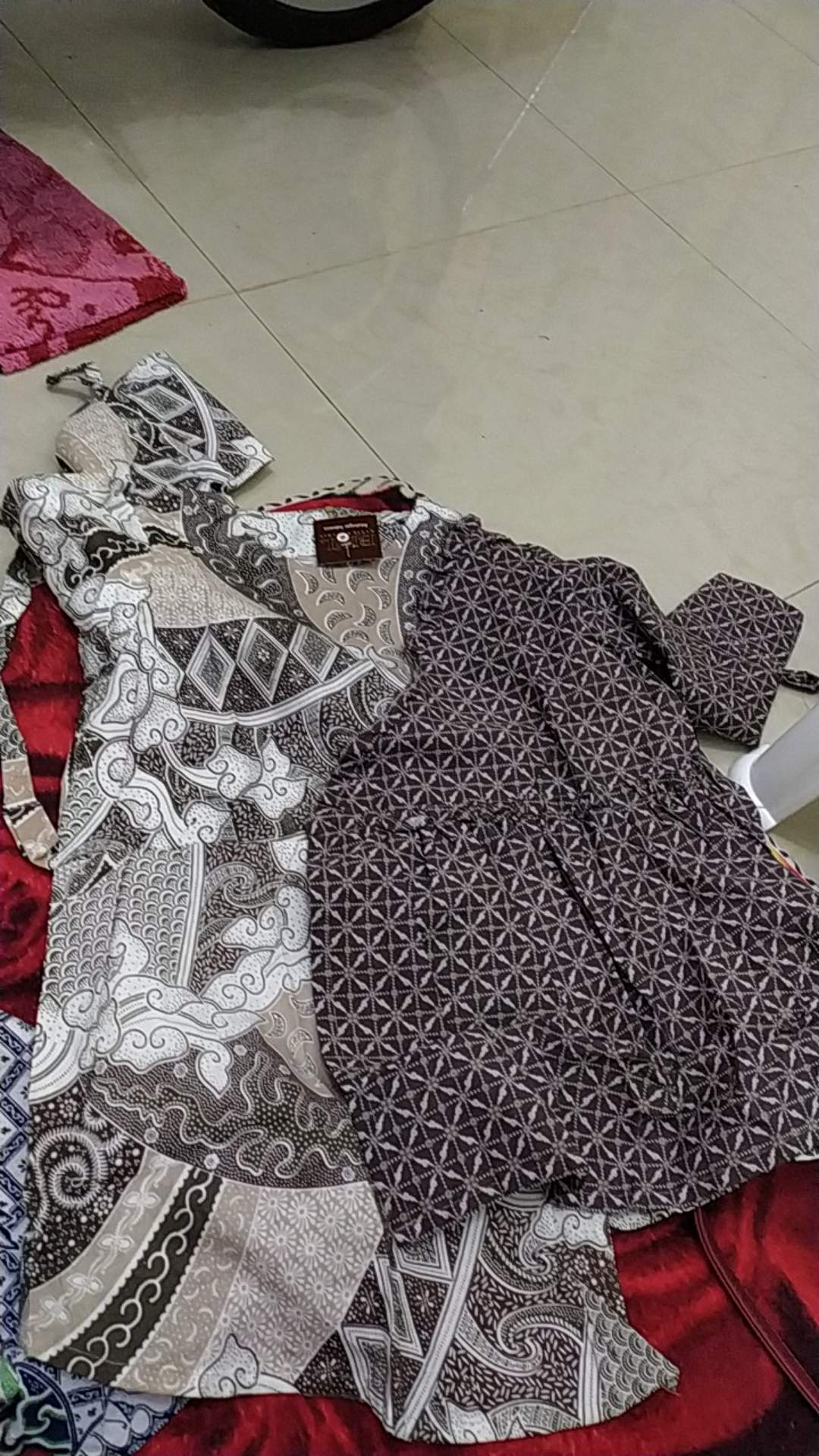 Tey-17 Batik Wanita Asj Sa Hrb026 Kenongo Kemeja Tosca Pendek