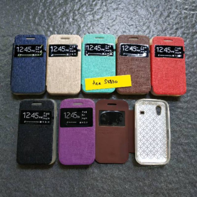 Flip case Samsung Ace S5830 flipcase book cover sarung buku dompet