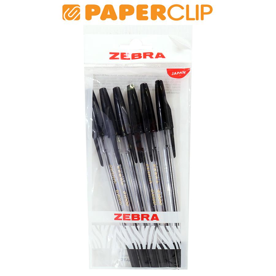 

BALLPOINT ZEBRA B-1000 TRANSPARENT ISI 6 BLACK