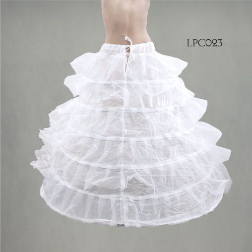 [READY STOCK] PETTICOAT PENGEMBANG DRESS BALL GOWN 6 RING 6 LAYER LPC023