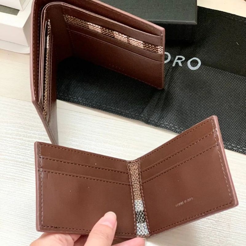 12.12 SALE | PDRO Men Full-Grain Leather Wallet with Insert / PDRO Man Full-Grain Long Leather Wallet