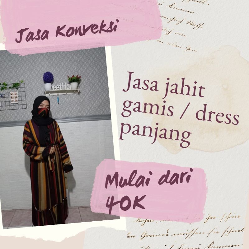 jasa Jahit Konveksi/Garment Gamis Mulai dari 40k