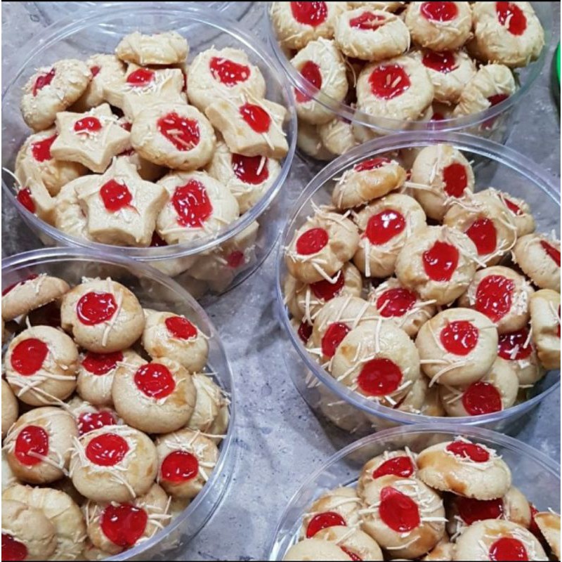 

Kue Kering Strawberry Thumbprint Homemade 500gr