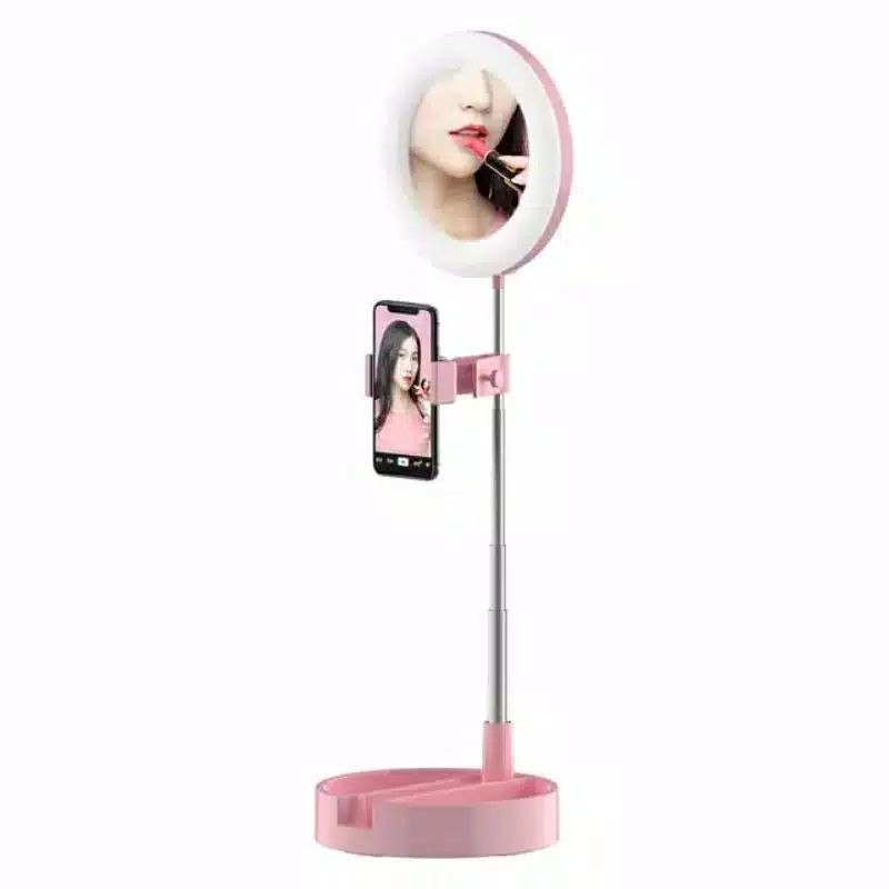 Kaca Ring Light G3 led Tripod Make Up Phone Holder Stand Hp