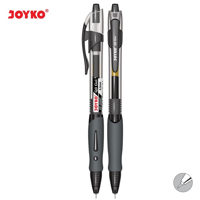 

TULIS-ALAT- GEL PEN / PULPEN / PENA JOYKO GP-265NT / BLACK / Q3 GEL / 0.5 MM -ALAT-TULIS.