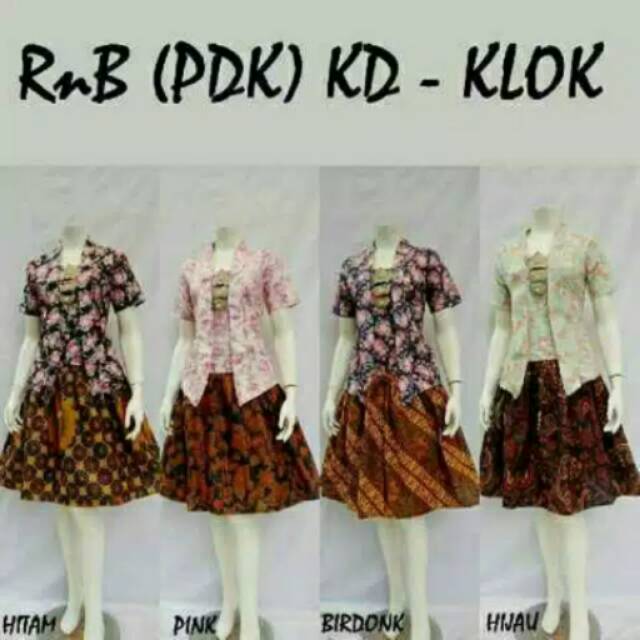 RNB KEMBANG DESA PENDEK KLOK SOGAN FLORAL KATUN JEPANG BAJU KEBAYA KARTINI ORIBYLALA