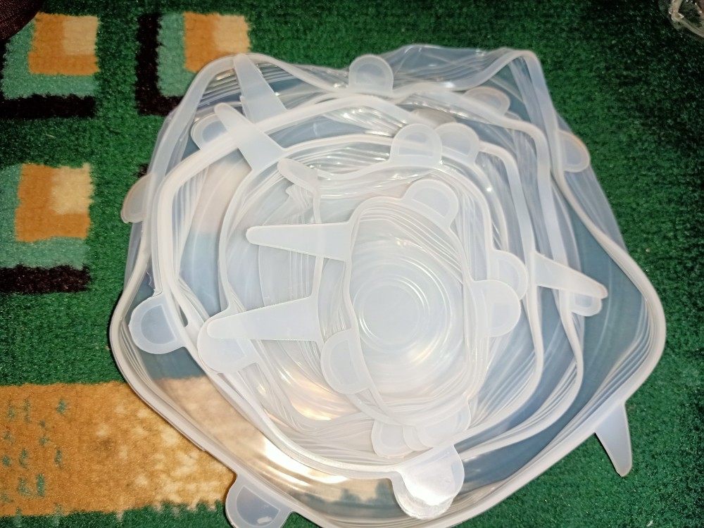 Alat Dapur Penutup Silikon Penutup Makanan 6in1 Untuk Mangkok, Panci & Gelas Food Cover 206-19