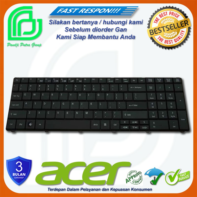 [PREMIUM] Keyboard Acer Aspire E1 571 E1 521 E1 531 E1 531G E1 571G 5253 Black