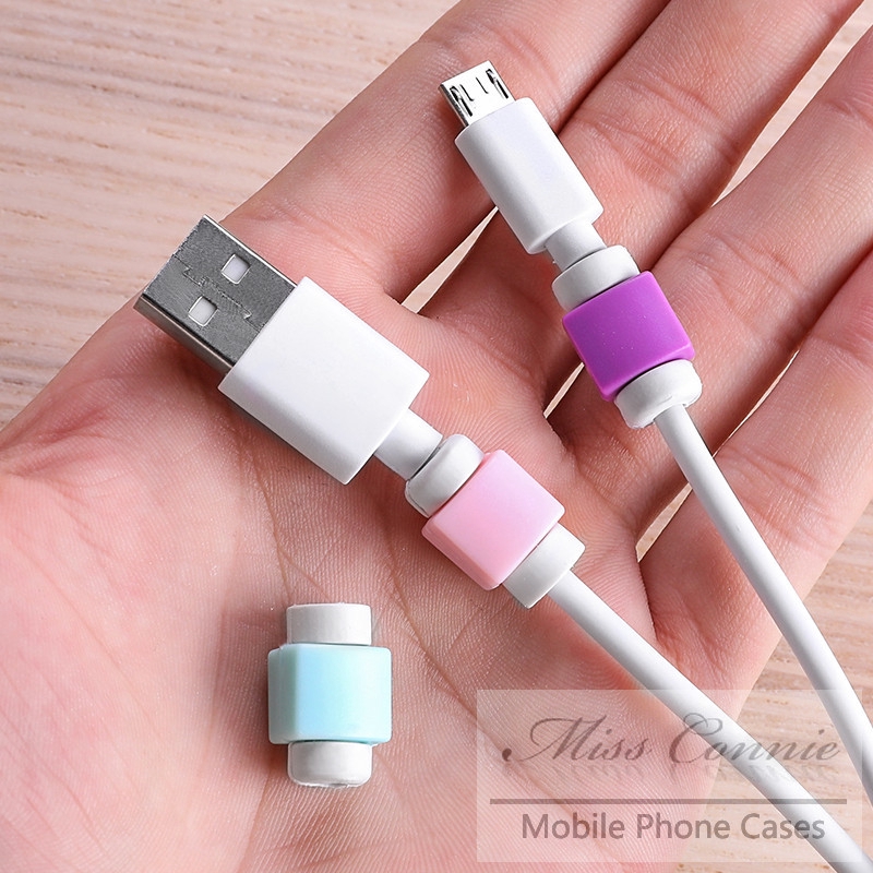 5pcs Pelindung Kabel Data / Charger USB untuk iPhone / Samsung / Oppo / Vivo / Xiaomi