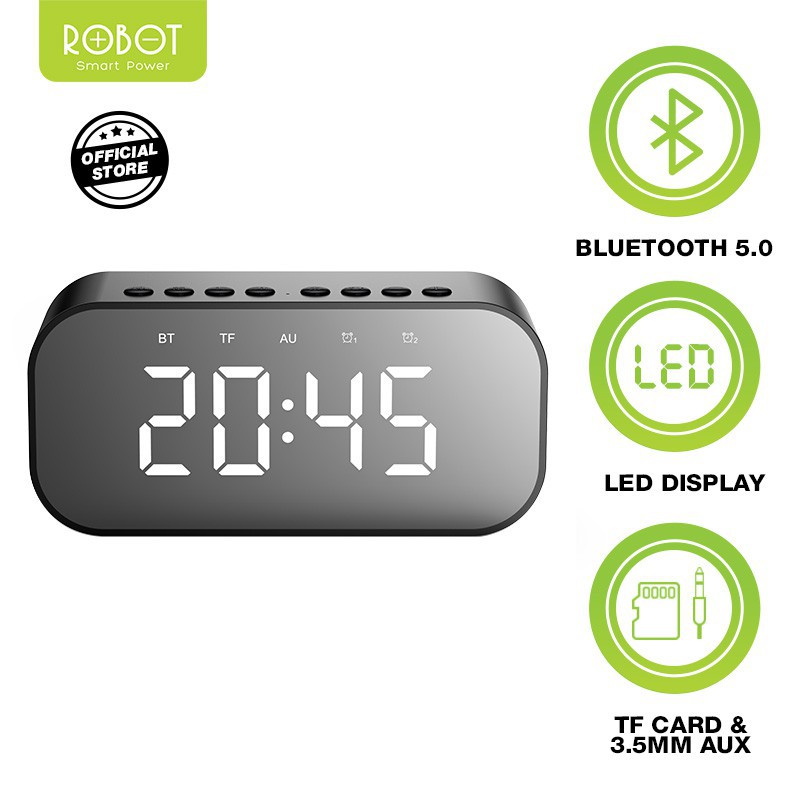 Speaker Bluetooth ROBOT RB550 Timer With LED Display+Alarm Clock