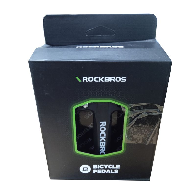 Rockbros Pedal Sepeda MTB Mountain Aluminium Alloy Non Slip - JT201 - Black