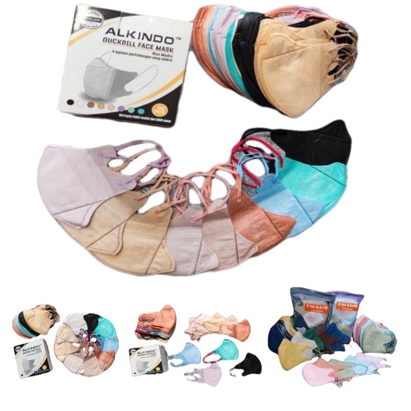 MASKER DUCKBILL ALKINDO ECER GARIS MASKER DUCKBILL HITAM MASKER DUCKBILL MIRIP SENSI MASKER ECER
