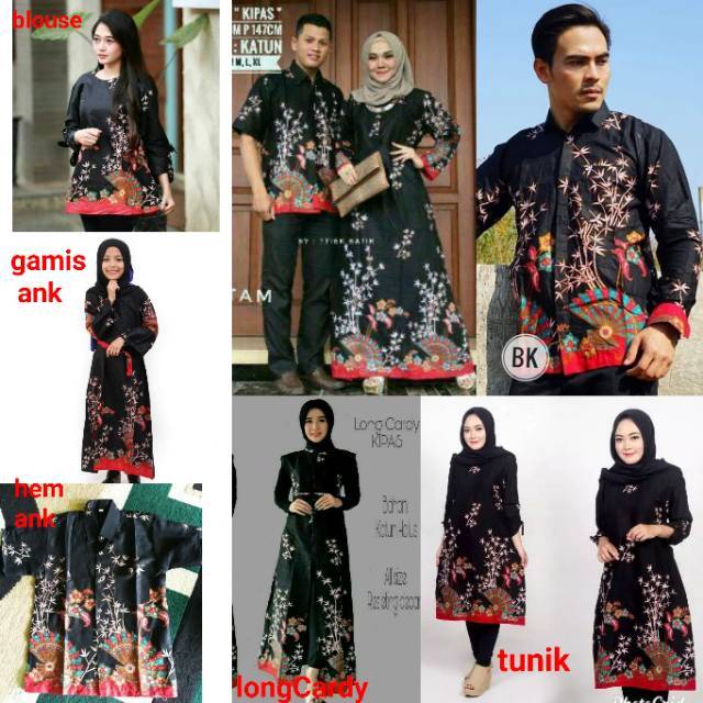 Couple KIPAS Hitam Series ready M L XL XXL SERAGAM