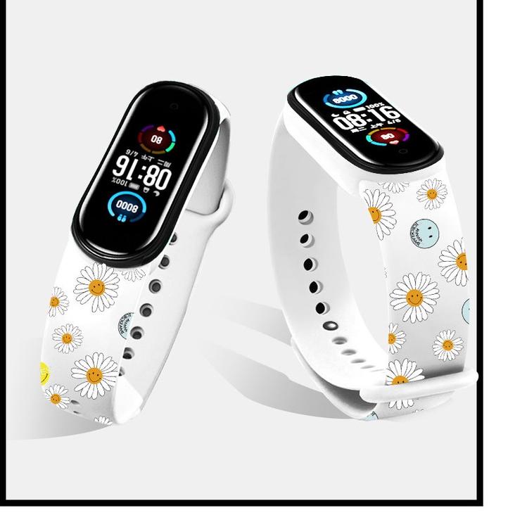 Straps Pengganti Tali Motif Print Cetak Untuk Mi Band 3 Mi Jam Tangan Band 4 5 6 Replaceable Strap |