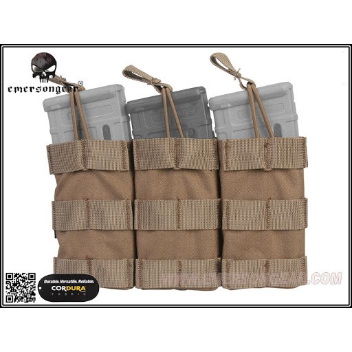 PROMO MAGAZINE POUCH EMERSON GEAR MODULAR TRIPLE OPEN TOP TACTICAL