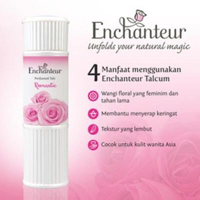 ENCHANTEUR PERFUMED TALC | Bedak Tabur Parfum 50 gr Romantic Charming Alluring