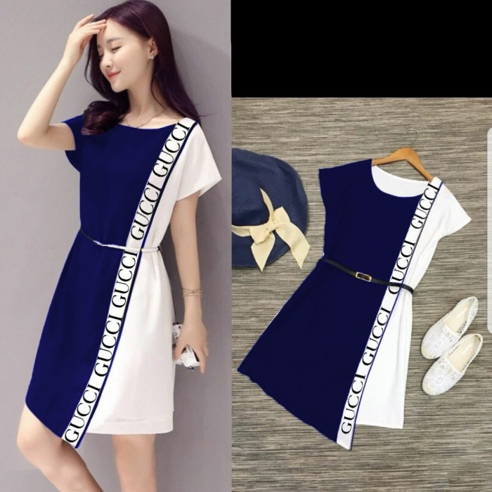 Dress KOREAN STYLE DRESS LUCINTA DRESS BESTSELLER FASHION TRENDY TERBARU MC DRESS REMAJA TERBARU