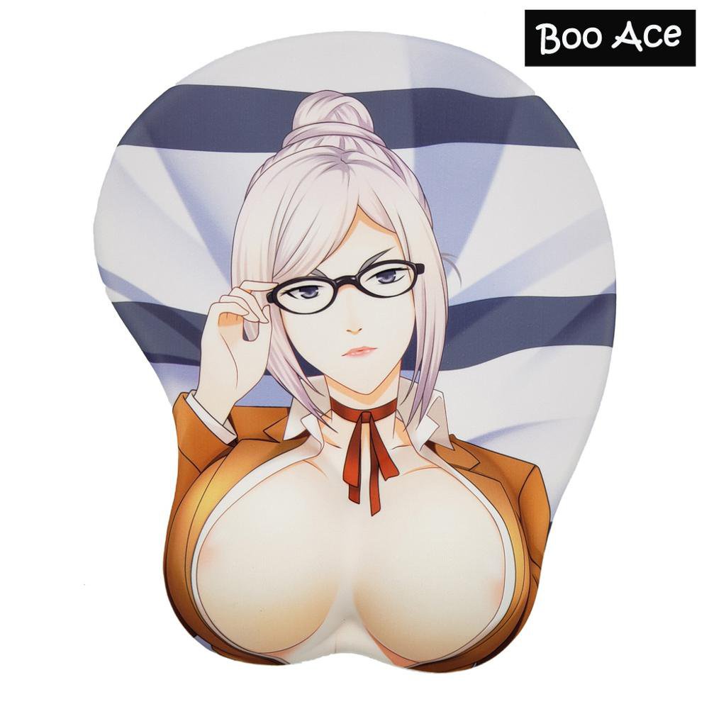 Kangoku Gakuen - Shiraki Meiko Anime 3D Oppai Mouse Pad Wrist Rest