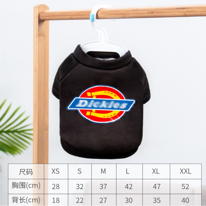 Baju HOODIE DICKIES Hitam Pet Anjing Kucing