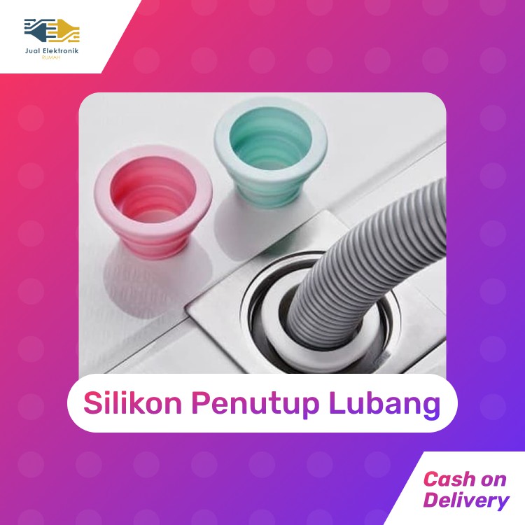 Silikon Penutup Lubang Saluran Pipa Air Sink Mesin Cuci Anti Bau