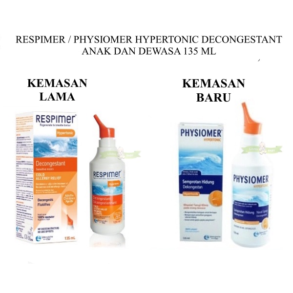 VITA20 RESPIMER / PHYSIOMER HYPERTONIC DECONGESTANT ANAK DAN DEWASA 135 ML exp bln 5 2025