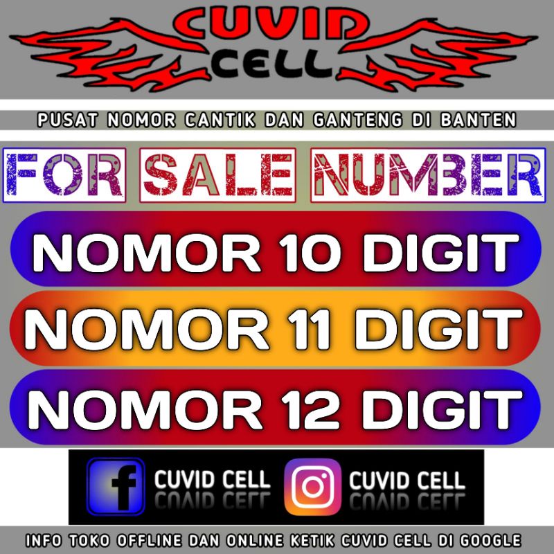 NOMOR CANTIK 10 DIGIT 11 DIGIT 12 DIGIT REGULER