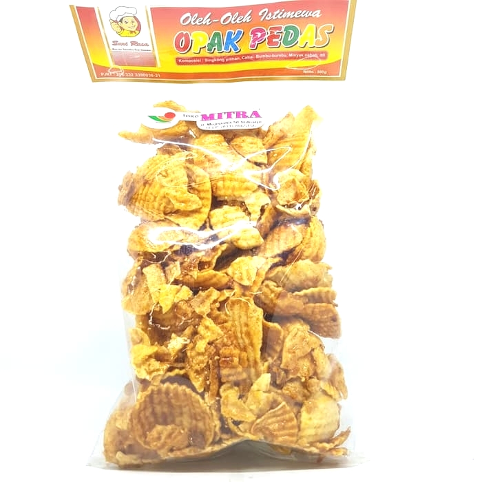 

SARI RASA OPAK PEDAS 300gr | KERIPIK SINGKONG PEDAS MANIS CAMILAN ENAK