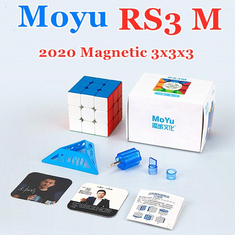 Rubik 3x3 Magnetik Moyu RS3M 2020 Stickerless - Rubik 3x3 Magnetic RS3M