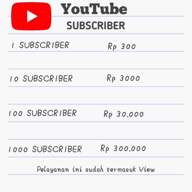 Jasa Subscriber YouTube