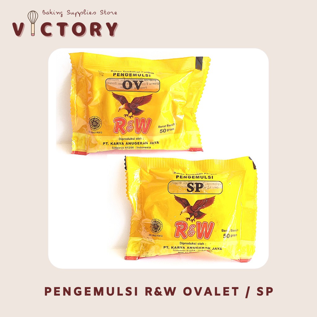 

Emulsifier R&W SP / Ovalet Rajawali 50gr - Pengemulsi Kue