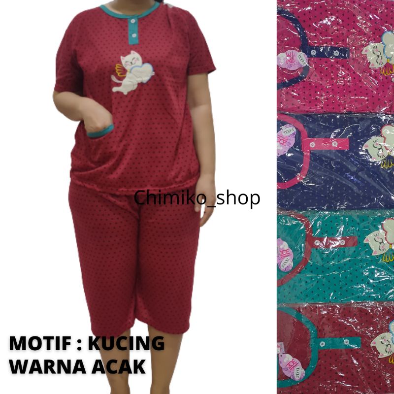 Baju Tidur Jumbo 3/4 XXL Babydoll Dewasa