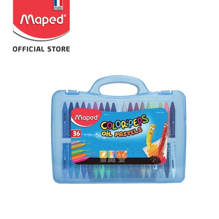

PASTEL-DRY-OIL- MAPED OIL PASTEL 36 WARNA KEMASAN PLASTIC BOX -OIL-DRY-PASTEL.
