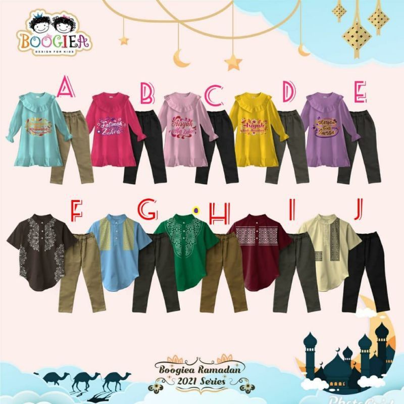 SETELAN KOKO CELANA PANJANG & SETELAN TUNIK CELANA PANJANG ANAK BOOGIEA