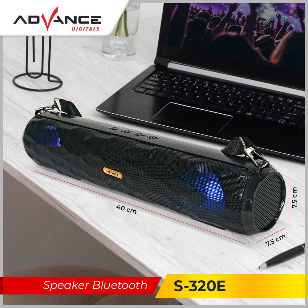 【READY STOCK】 Speaker Advance Bluetooth Music Box &amp; Karaoke S-320E S320E Free Mic  pembicara rumah