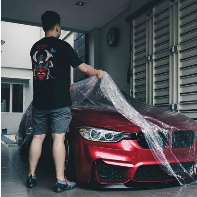 Cover Mobil Nisan Serena Trasnsparan Plastik PE Full WaterProof Promo Termurah
