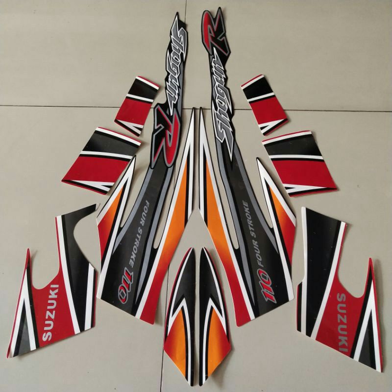 striping sticker shogun new 110r 2003 2004 list bodi standart suzuki shogun new 110r 2003 2004