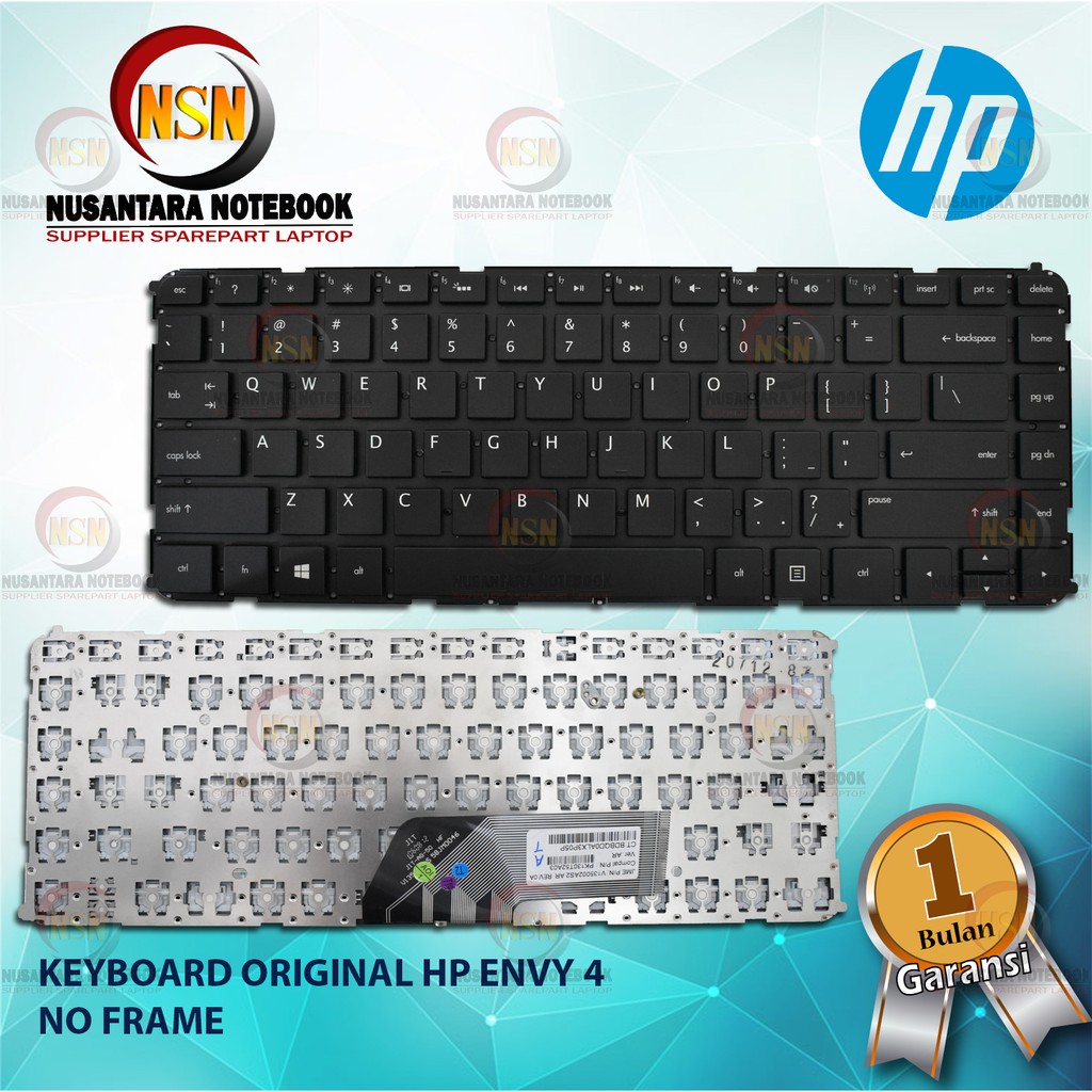 Keyboard Original Laptop HP Envy 4 No Frame