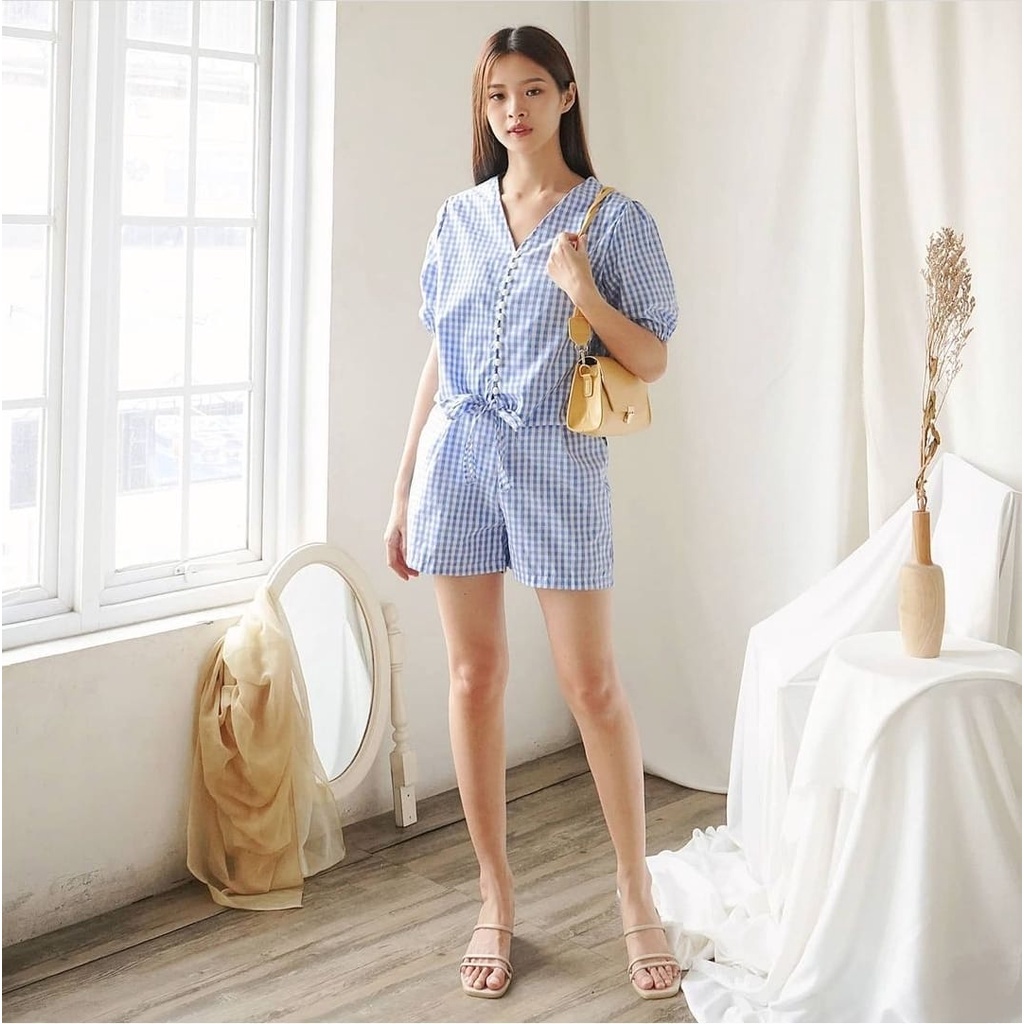 BEFAST - ZEC OOTD Wanita Set WANDA / Set Minka / Setelan Wanita Atasan + Bawahan Celana Pendek / Set Santai / Setelan Terbaru