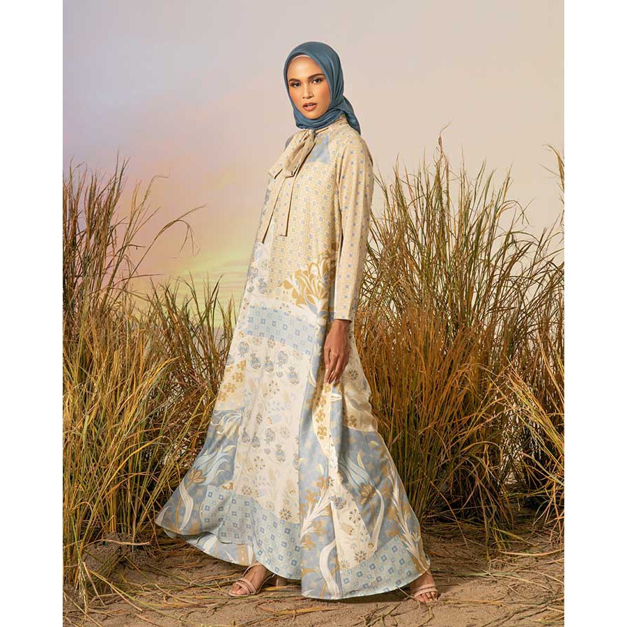 Otoman Ottoman Dress - Navy Sage Blue Sunny - Size S M L XL XXL - HL Heavenlights Heaven lights