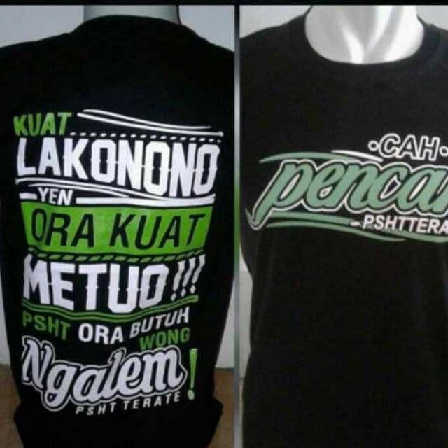 KAOS PSHT,KAOS SH TERATE KUAT LAKONONO ORA KUAT METUO