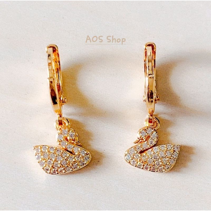 Anting Wanita Swan Zirconia Gold Xuping-2