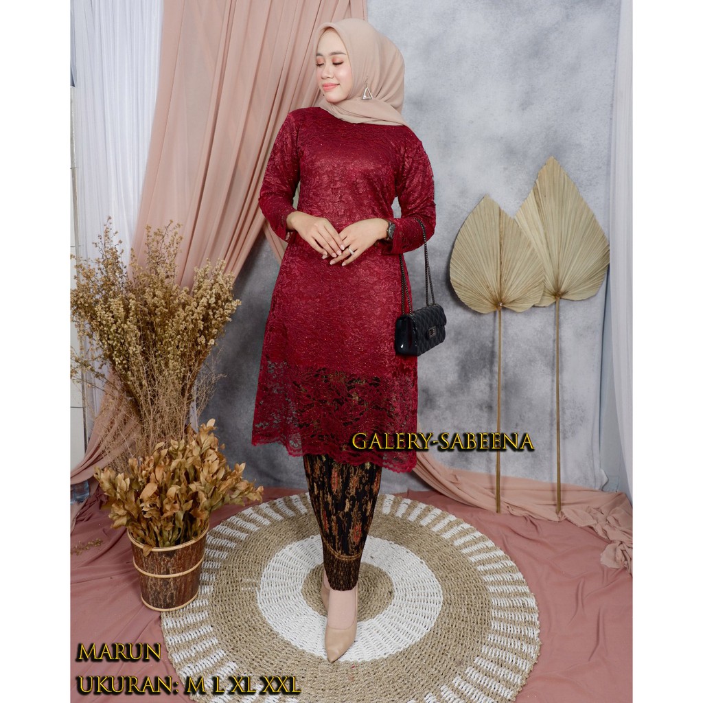 Set Kebaya Brokat Rok Plisket Kebaya Wisuda Kebaya Moderen Kebaya Pesta Galery.Sabeena kabaya