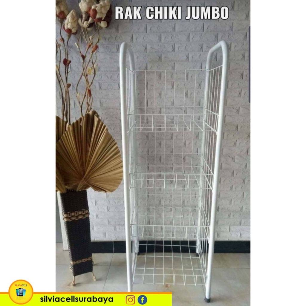 Rak Chiki Snack Rak Display 4 Susun Keranjang Serbaguna