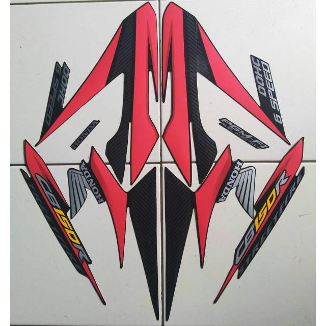 Stiker striping cb150r 2015 hitam