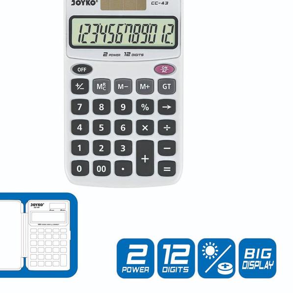 

➭ Calculator / Kalkulator Joyko CC-43 / 12 Digits ➫