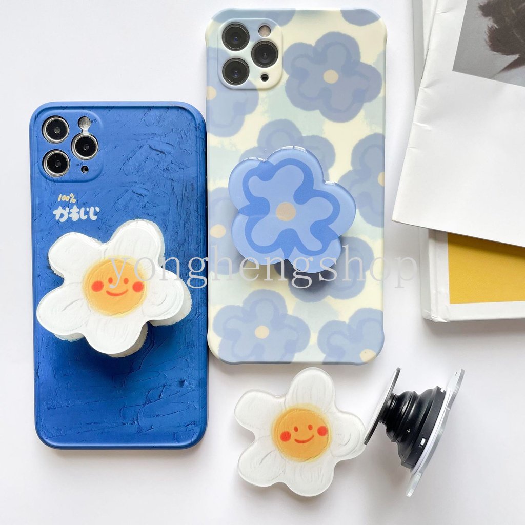 Ins Popsocket Hp / Smartphone Motif Bunga Lucu