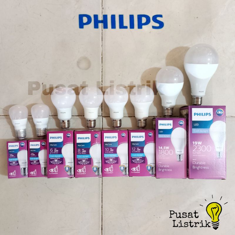 Lampu LED 3watt-19watt Bulb Philips Lampu Bohlam LED 3w-19w