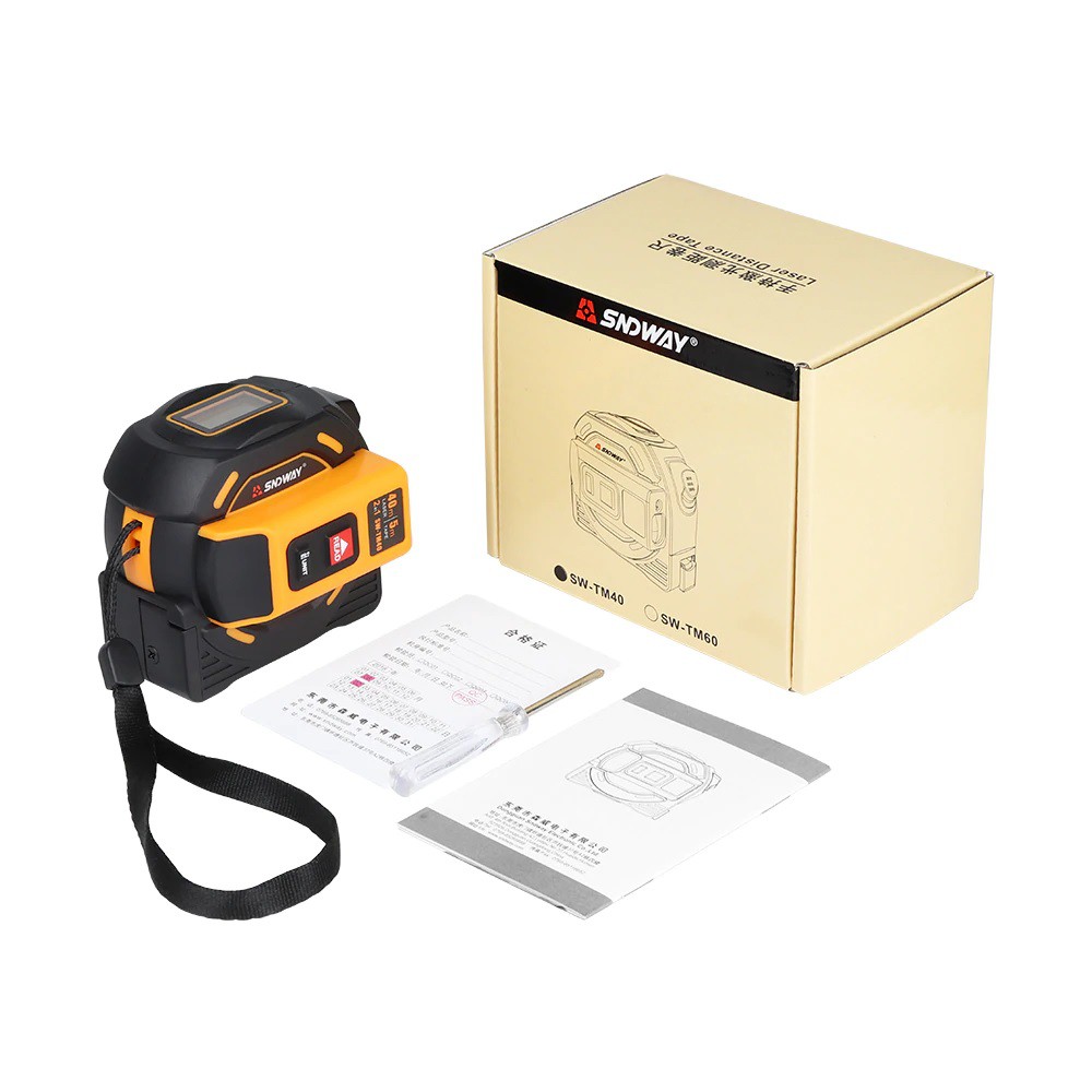 SW-TM40 SNDWAY - Multi Measuring Tape 5M and Laser Distance Meter 40M