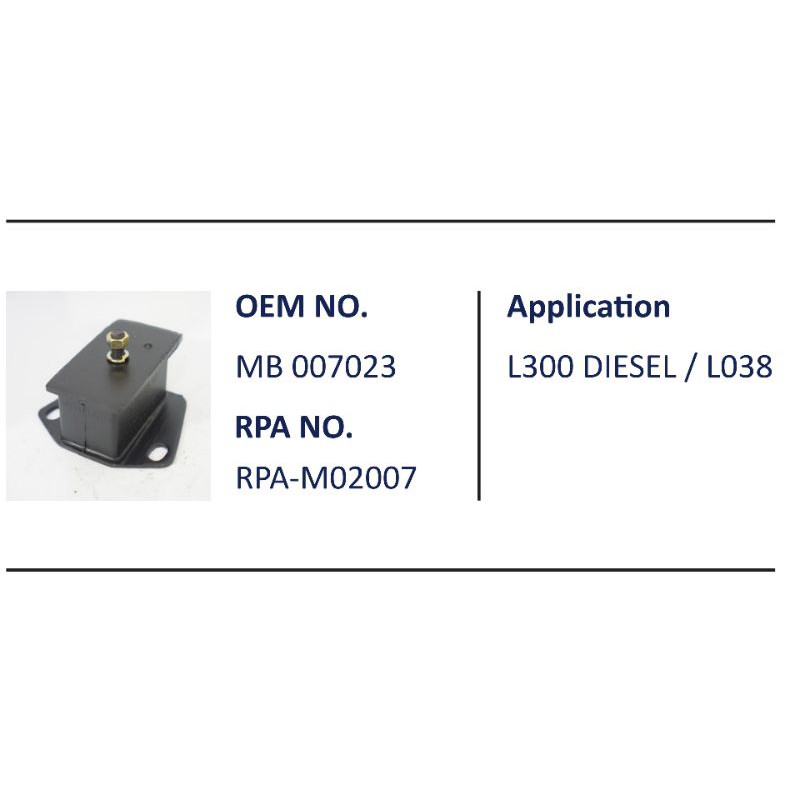 Engine mounting L300 Diesel/L038